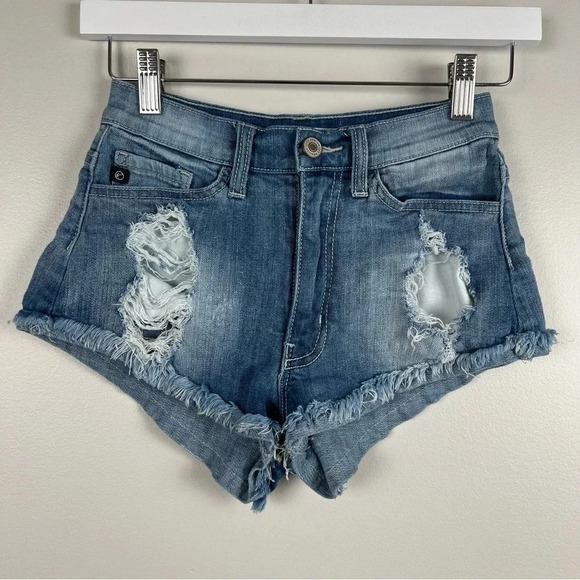 🌸 Kancan Cute and Flirty, Jean Cut off Shorts, size XS - Picture 1 of 10